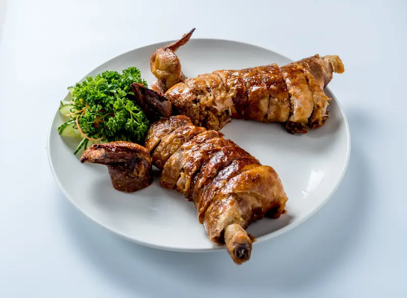 Signature fried duck